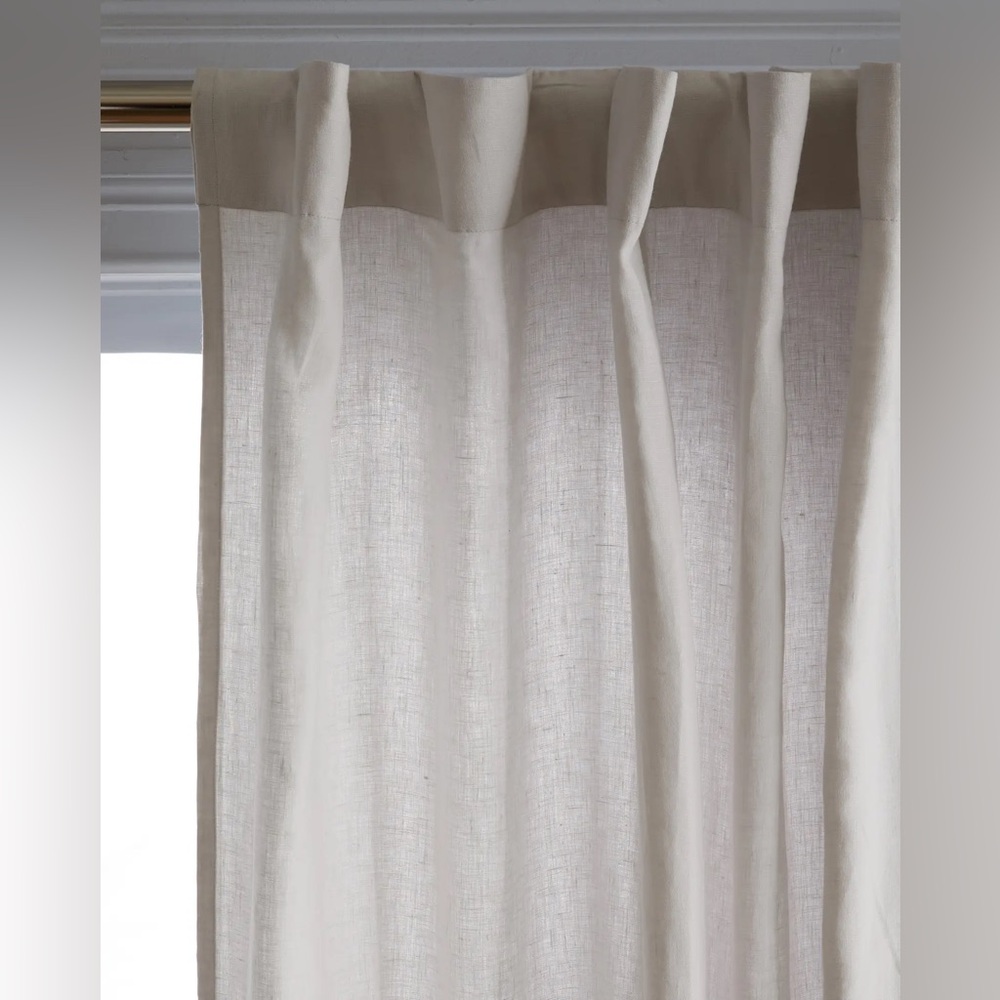 Quince European Linen Curtain Set of 2 - Picture 2 of 10
